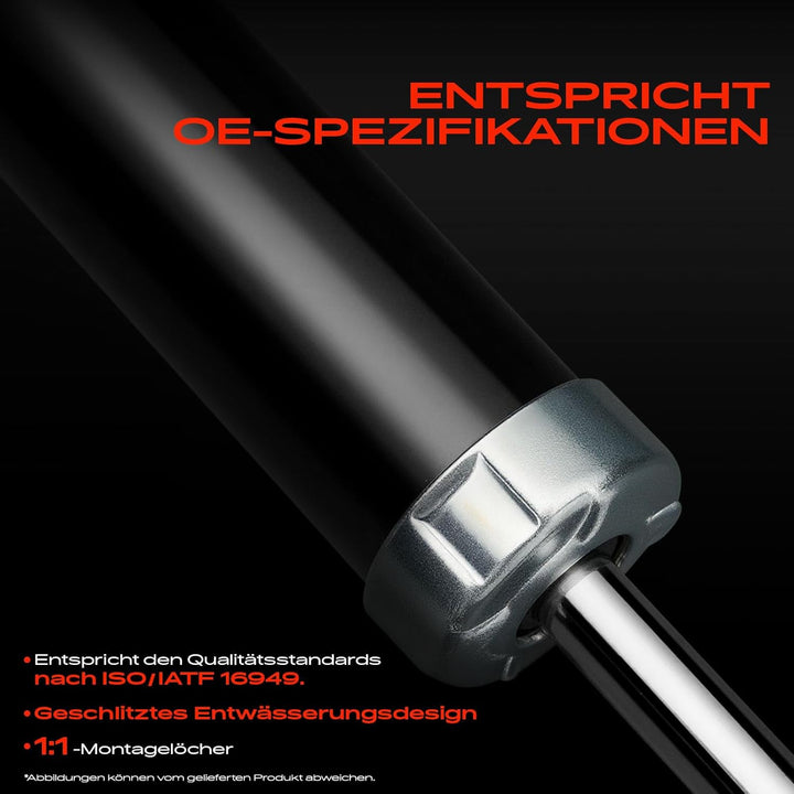 Frankberg 2x Stossdämpfer Gasdruck Hinten Kompatibel mit C1 PM PN Schrägheck 1.0L 1.4L 2005-2014 Ayg