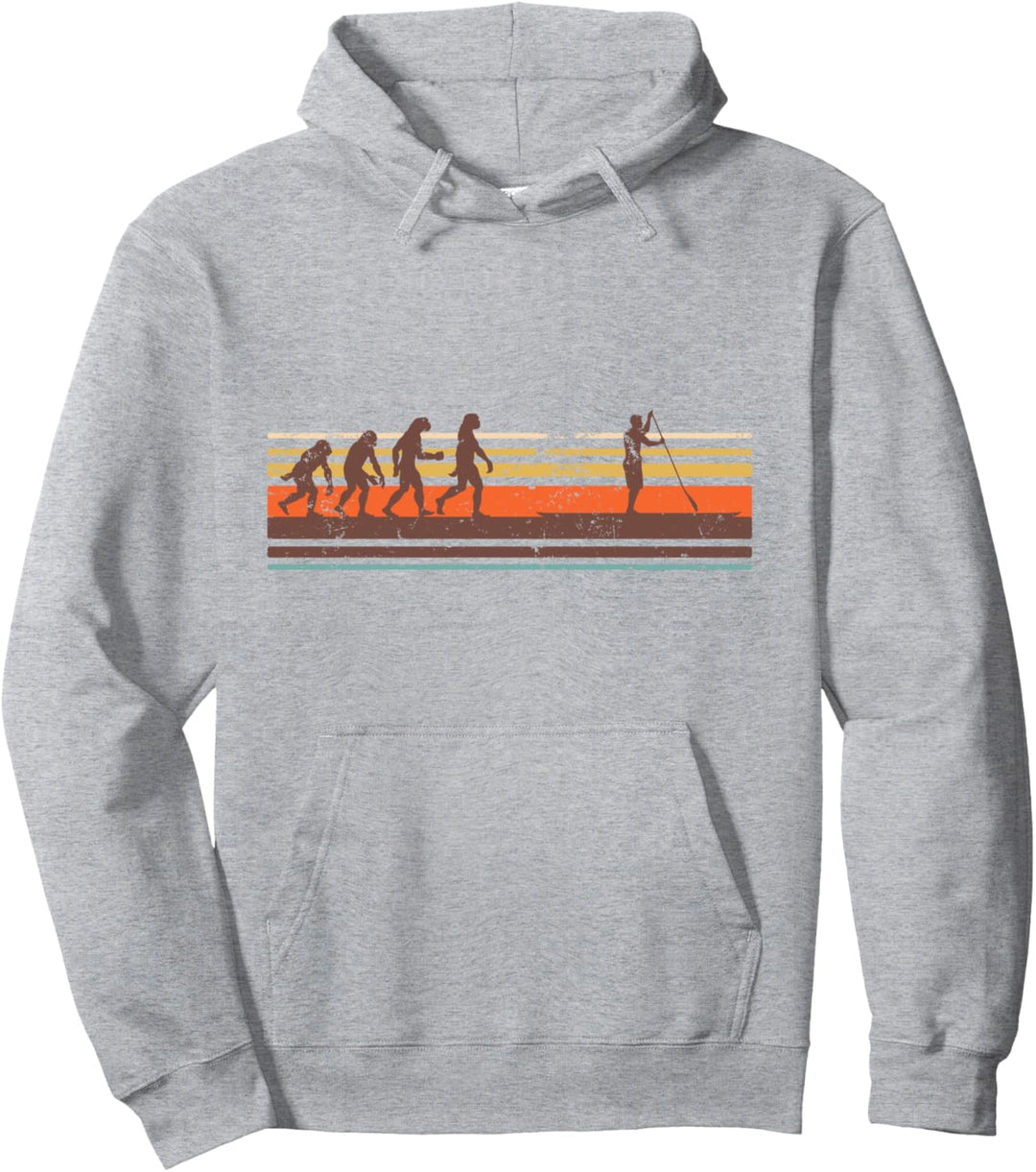 SUP Vintage Evolution Geschenk Stand Up Paddling Pullover Hoodie
