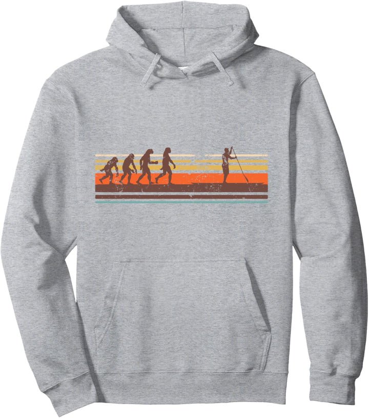 SUP Vintage Evolution Geschenk Stand Up Paddling Pullover Hoodie