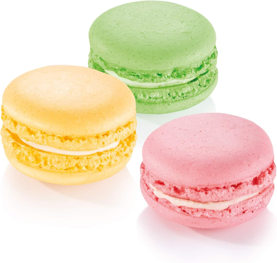 Tescoma 629426 Tappetino per macarons Backform, Silokon, Rot