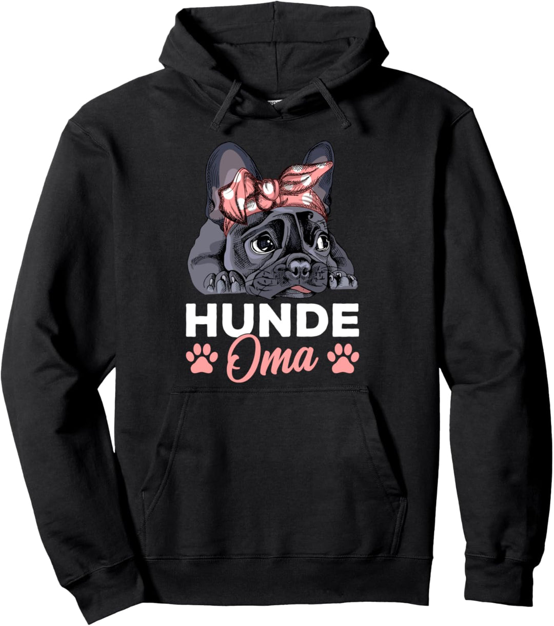 Hunde Oma - Französische Bulldogge Frenchie Frauchen Pullover Hoodie