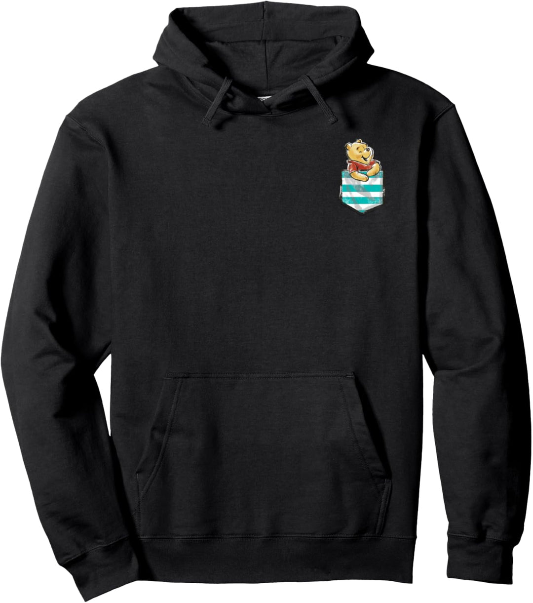 Disney Winnie The Pooh Striped Pocket Pal Pullover Hoodie