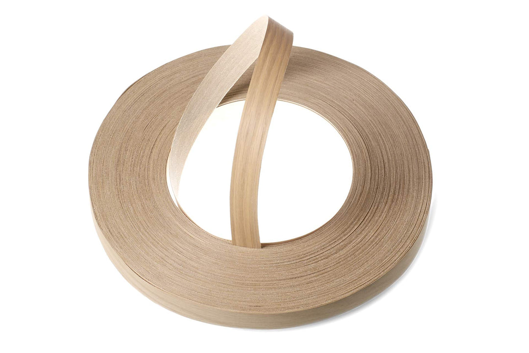 WordPress® 22 mm Eiche Echtholz Kantenumleimer mit Schmelzkleber – 50m Rolle – Einfache Anwendung zu