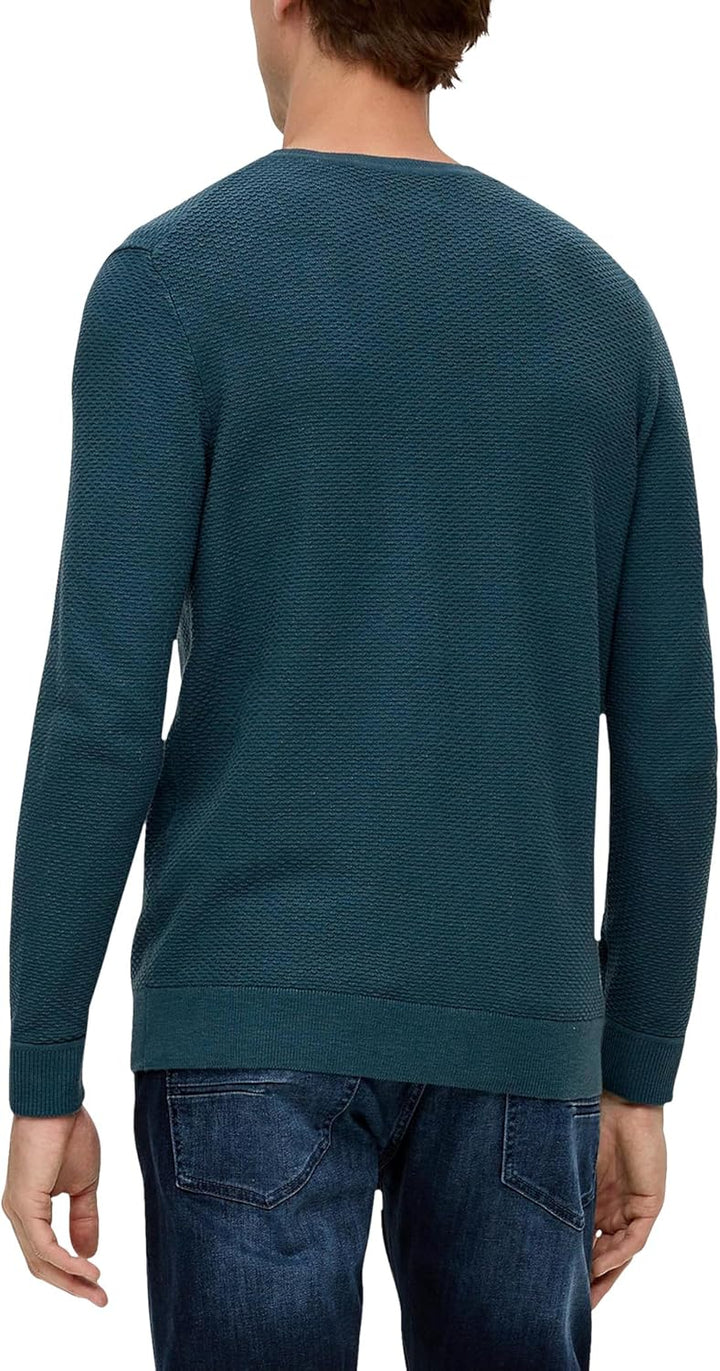 s.Oliver Herren Pullover, Blue Green