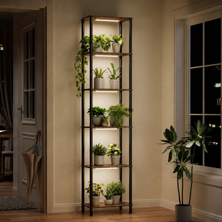Bstrip Blumenständer mit Pflanzenlampe, 180cm 5 Ebenen Blumenständer Hoch
