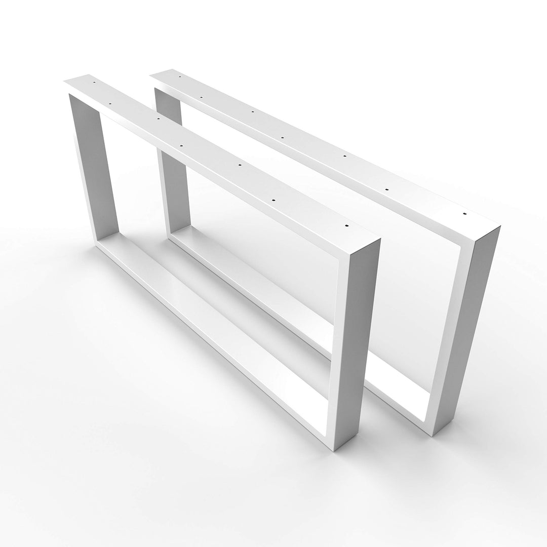 sossai® Couchtischkufen aus Stahl (pulverbeschichtet) | CKK1 | Farbe: Weiss | Breite 60 cm x Höhe 40