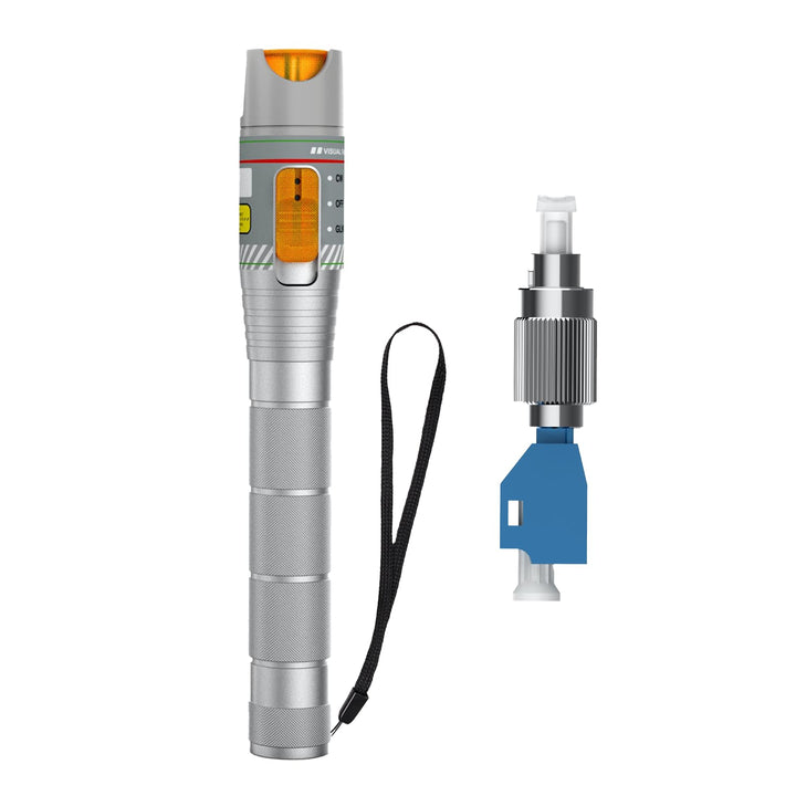 50-km-Glasfaser-Visueller Fehlerlokalisierer mit FC/LC-Adapter-Kit, VFL inklusive Singlemode 9/125 µ