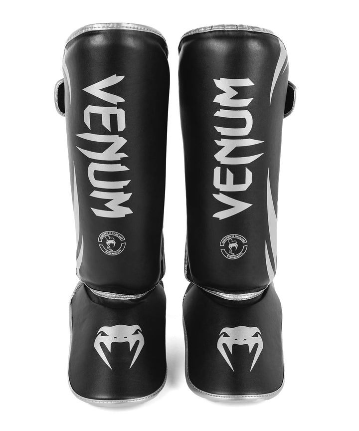 Venum Erwachsene Schienbeinshoner Challenger 2.0 XL Schwarz/Silber, XL Schwarz/Silber