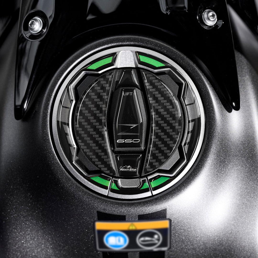 Resin Bike Aufkleber Motorrad Kompatibel Mit Kawasaki Z650 2024. Schutz Motorrad Tankdeckelschutz vo