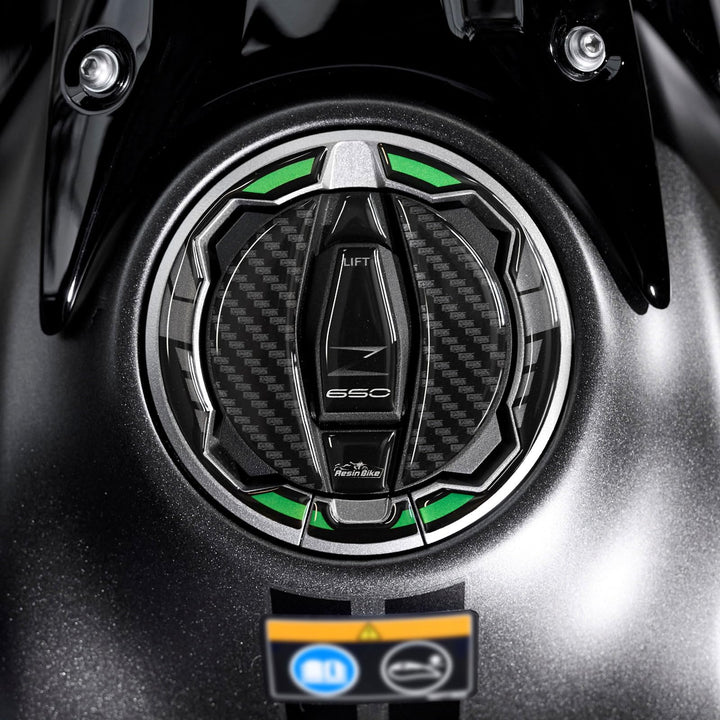 Resin Bike Aufkleber Motorrad Kompatibel Mit Kawasaki Z650 2024. Schutz Motorrad Tankdeckelschutz vo