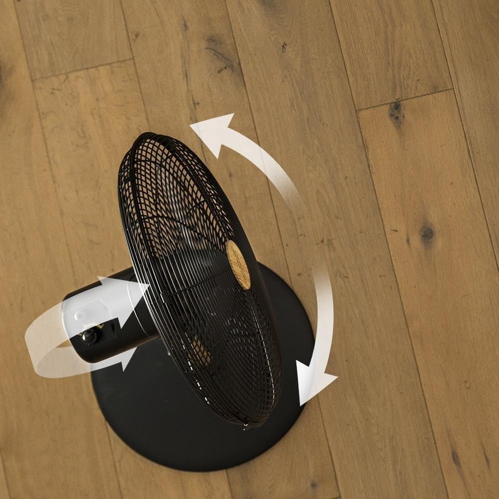 Cecotec Standventilator EnergySilence 600 Woodstyle, 50 W, Holzoptik, 40 cm Durchmesser mit 4 Klinge