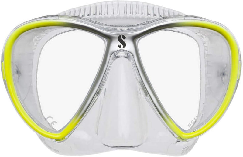 Scubapro Synergy Twin Mask with Comfort Strap schwarz/türkis, schwarz/türkis