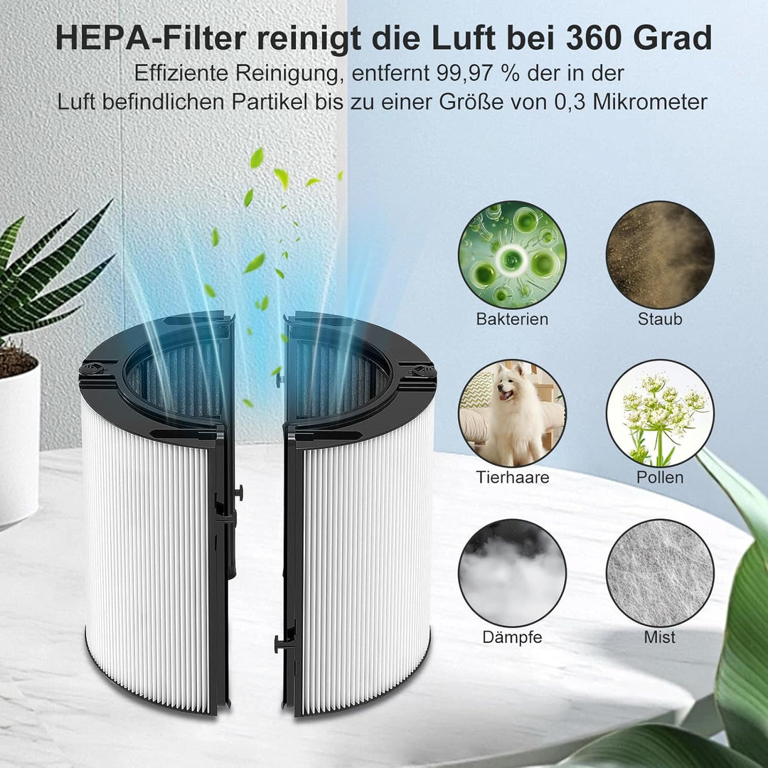 Ersatzfilter kompatibel mit Dyson-Luftfiltermodellen HP04 TP04 DP04 HP09 TP06 TP09 HP07 TP07 PH03 PH
