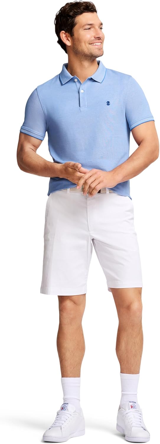 IZOD Herren Big & Tall Advantage Performance Polohemd Schmale Passform L Helles Kobaltblau