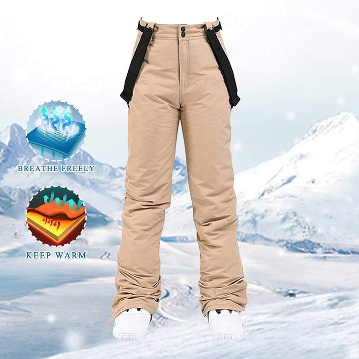 Damen Winter Skihose, Herren Schneehose/Snowboardhose Winddicht Thermohose Warm Gefüttert Wanderhose