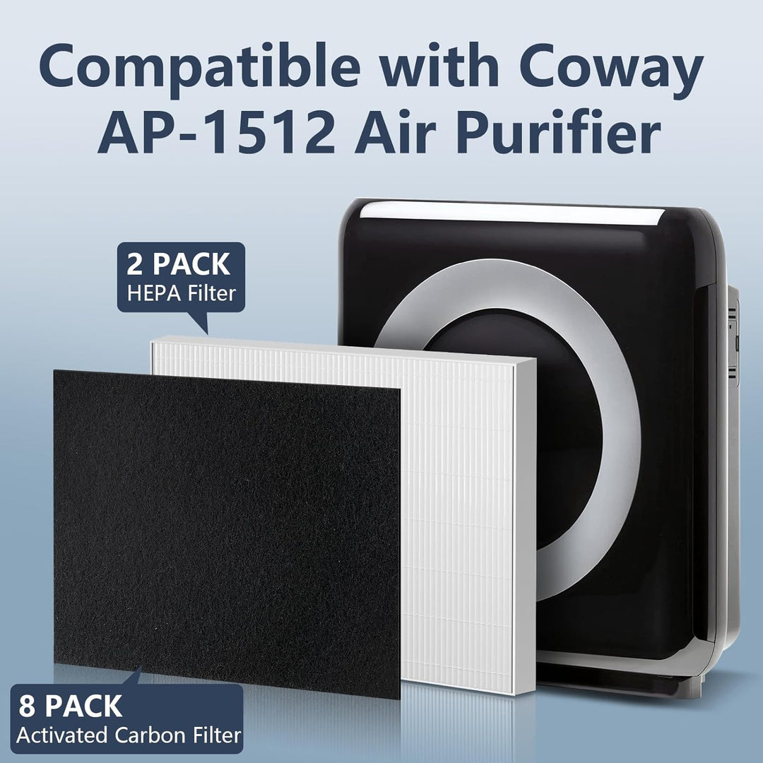 AP-1512HH Ersatzfilter, kompatibel mit Coway Airmega AP-1512HH Luftreiniger, H13 True AP1512hh Filte