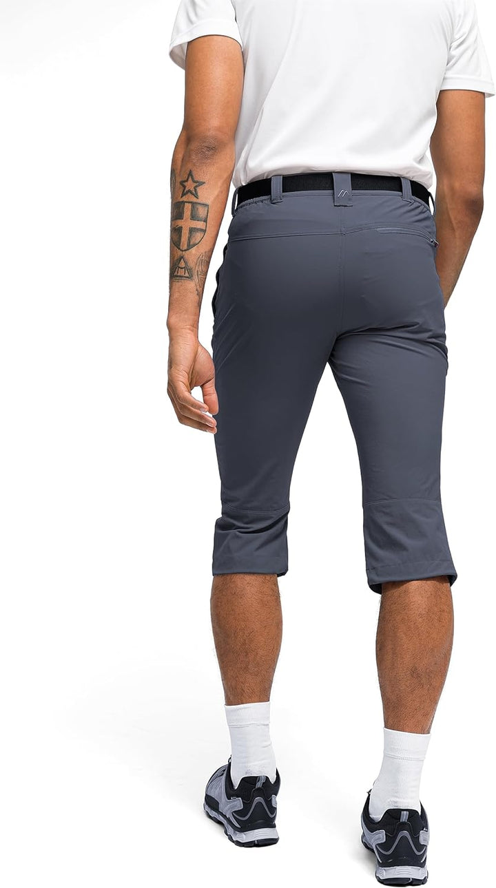 Maier Sports Herren 3/4 Hose Jennisei 28 Grau, 28 Grau