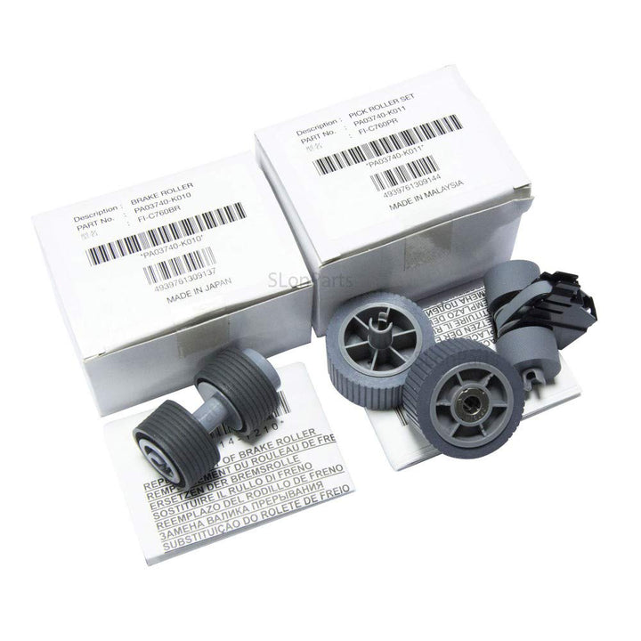 SLON PA03740-K010 PA03740-K011 Pick Roller Set kompatibel mit Fujitsu Fi-7600 Fi-7700 Fi-7700S Scann