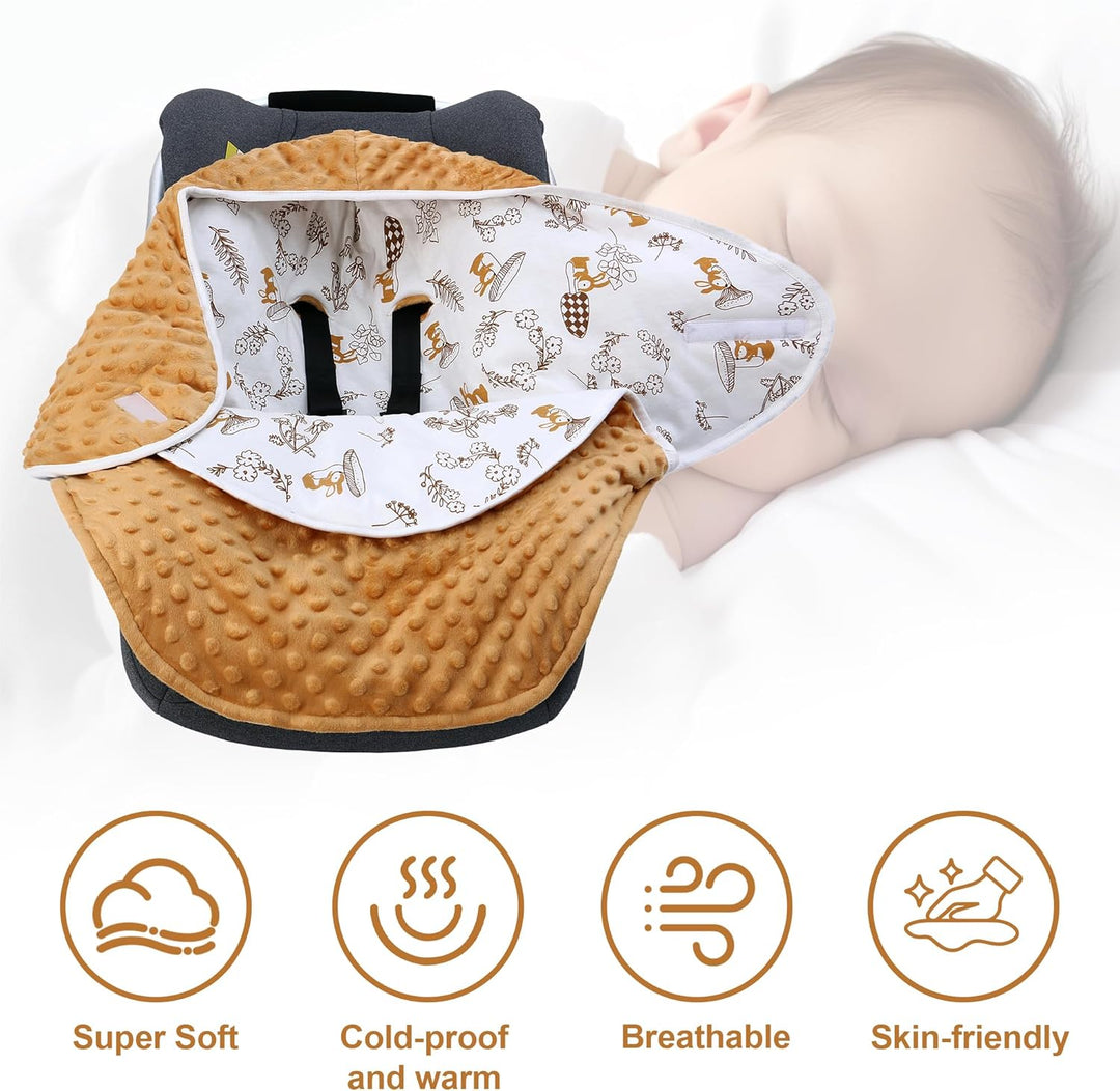 Einschlagdecke Babyschale für Buggy Universal Fusssack Babydecke Baumwolle Baby Pucksack für Kinderw