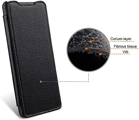 STILGUT Book Case kompatibel mit Samsung Galaxy S21 Ultra 5G Hülle aus Leder zum Klappen, Klapphülle