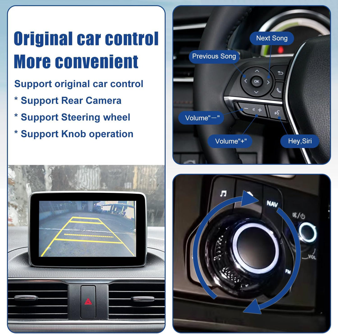 Mazda Wireless Carplay Retrofit Kit, TK78-66-9U0C OEM USB-Hub für das MZD Connect System, kompatibel