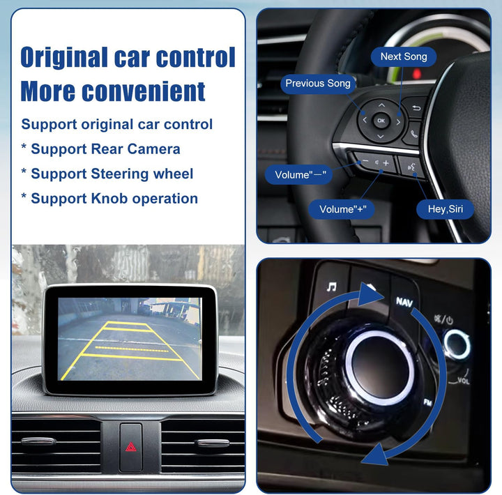 Mazda Wireless Carplay Retrofit Kit, TK78-66-9U0C OEM USB-Hub für das MZD Connect System, kompatibel