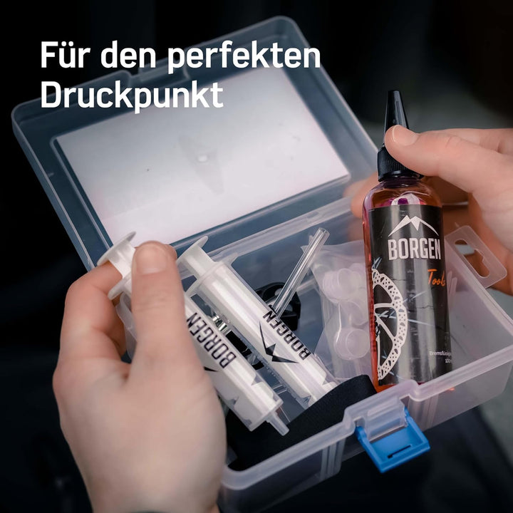Borgen Entlüftungskit für Tektro-TRP Schreibenbremsen - Bremsen entlüften mit Anleitung für Auriga,
