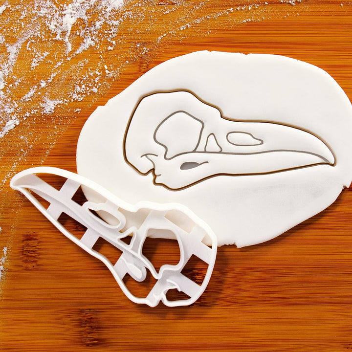 Sat von 3 Rabenschädel Ausstechformen, 3 Teil (Raven Skull)
