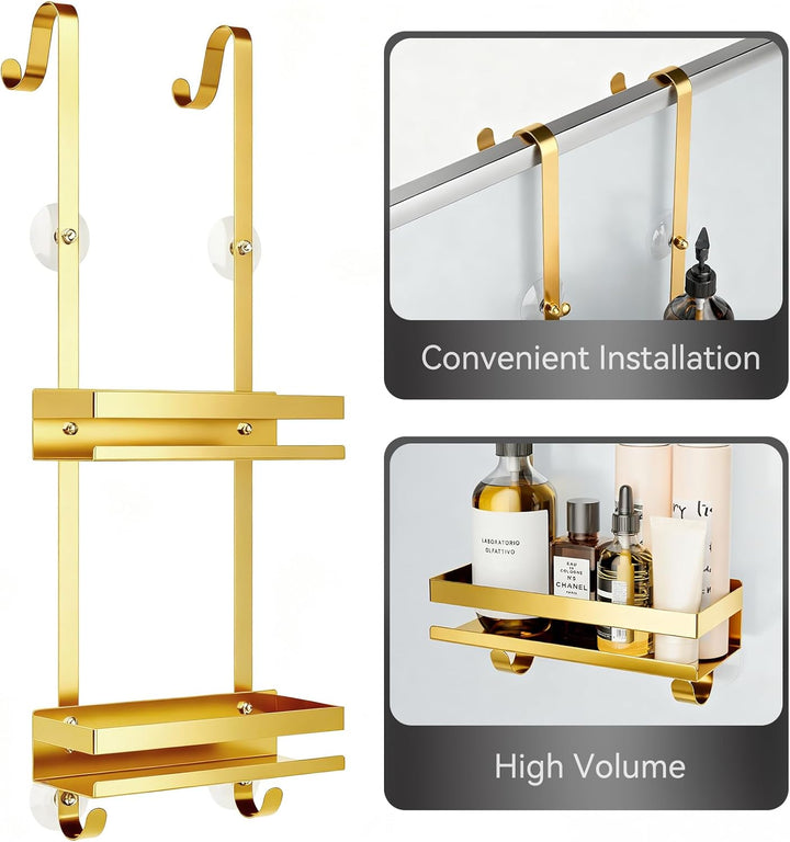 Duschablage ohne Bohren Badezimmer Organizer, Badregal Duschregal ohne Bohren, Duschablage zum Hänge
