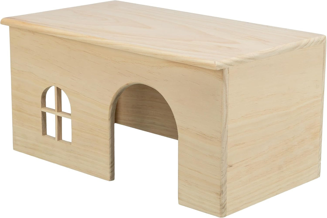 TRIXIE "HAUS, NAGELFREI, ZWERGKANINCHEN, HOLZ, 40 × 20 × 23 CM" für Meerschweinchen und Zwergkaninch
