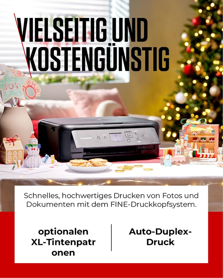 Canon PIXMA TS5150 Drucker Farbtintenstrahl Multifunktionsgerät DIN A4 (Scanner, Kopierer, Farbdispl
