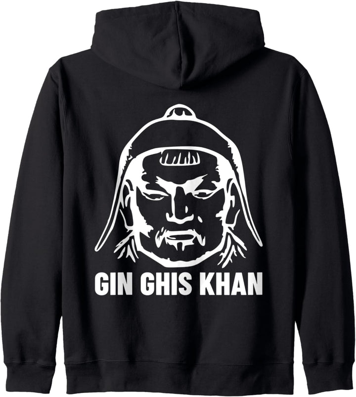 GIN GHIS KHAN Big Logo Kapuzenjacke