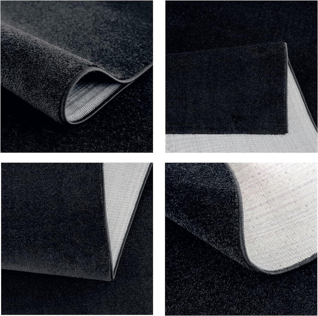 SANAT Kurzflor Teppich Wohnzimmer - Uni Modern Teppiche fürs Schlafzimmer, Arbeitszimmer, Büro, Flur