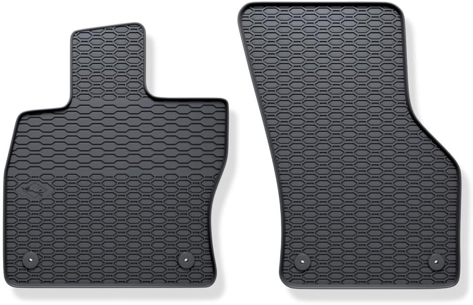 Mossa - Gummifussmatten Auto kompatibel mit Audi A3 Limousine, Sportback (2012-2020) schwarz Gummima