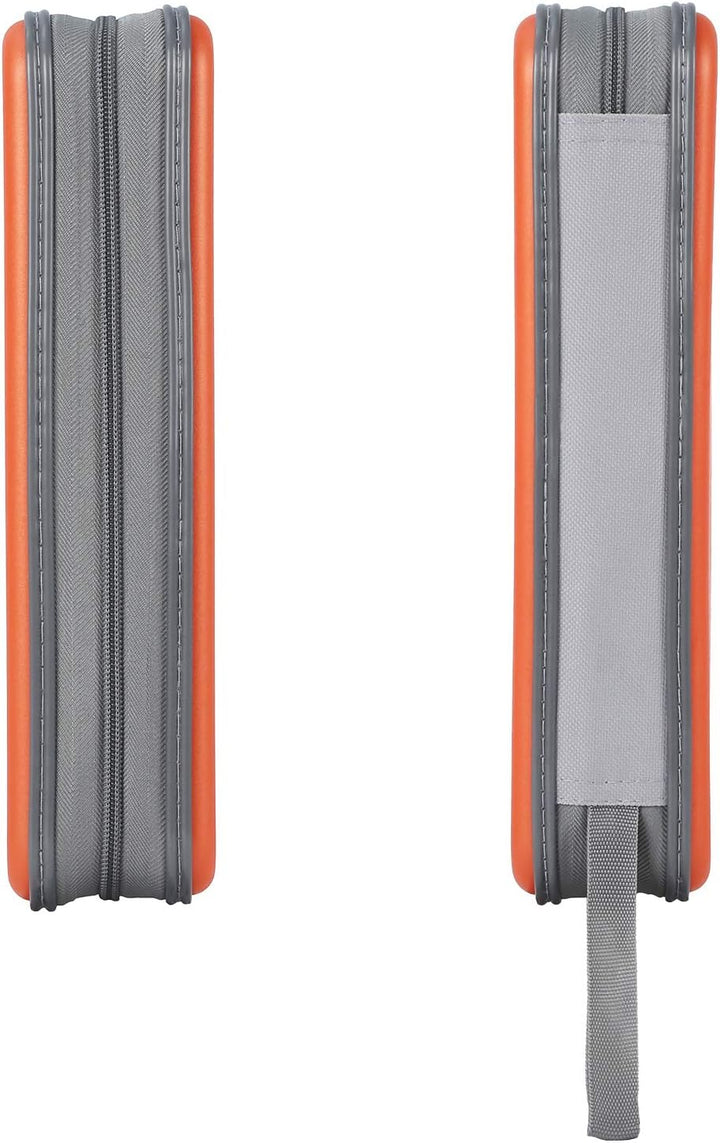 UENTIP CD-Hülle mit 48 Kapazitäten, tragbare DVD-Hülle aus Hartplastik, CD-Organizer, Brieftasche, s