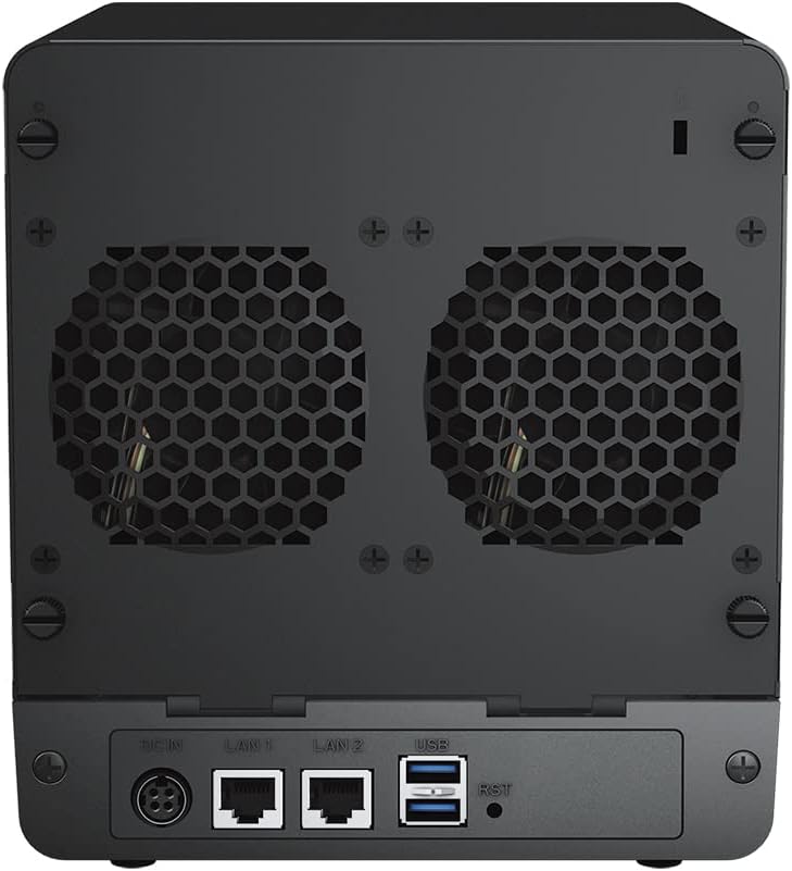 Synology DS423 24 TB 4 Bay Desktop NAS Lösung installiert mit 4 x 6 TB Western Digital Red Plus Lauf