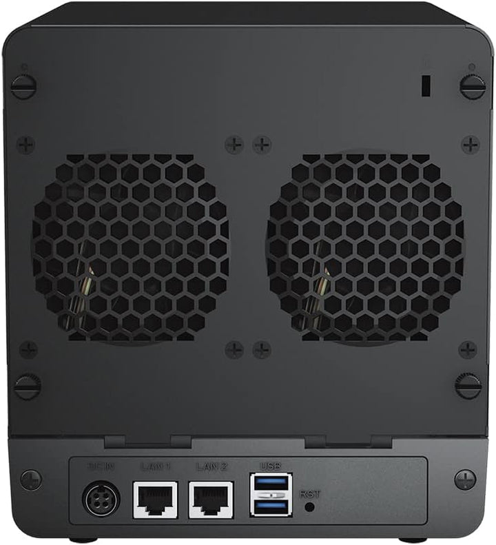 Synology DS423 24 TB 4 Bay Desktop NAS Lösung installiert mit 4 x 6 TB Western Digital Red Plus Lauf