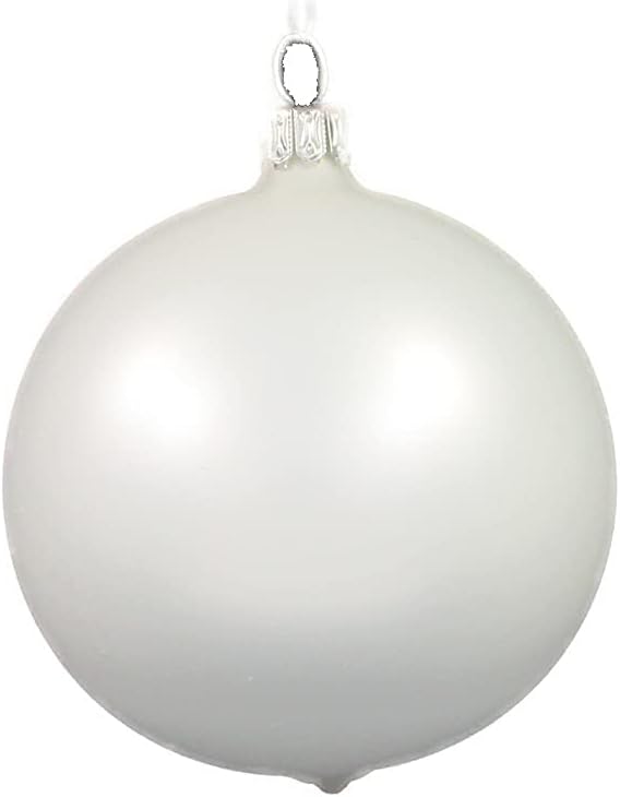 Thüringer Christbaumschmuck Exclusiv SCHWARZ Weiss Mix 8cm Handarbeit Germany 12er Set