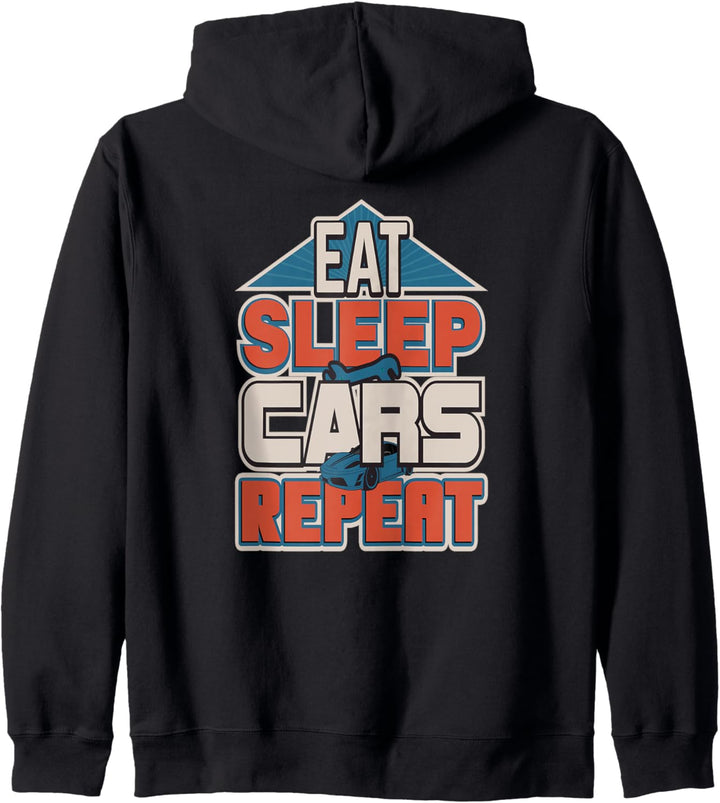 Eat Sleep Cars Repeat Auto-Enthusiasten Mechaniker Kapuzenjacke