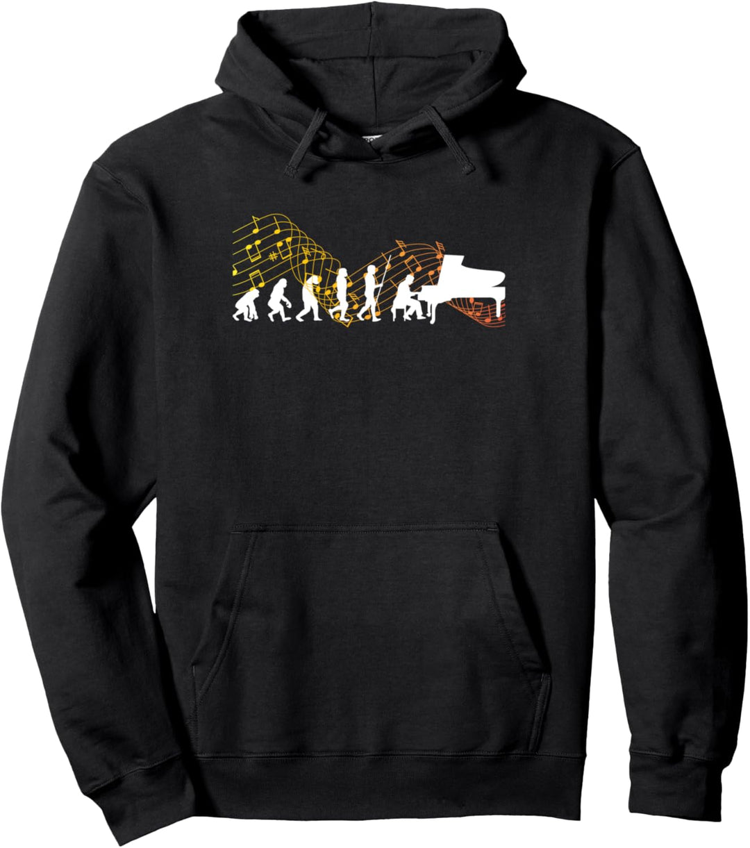 Evolution Klavierspieler Pianist | Geschenk Klavier Piano Pullover Hoodie
