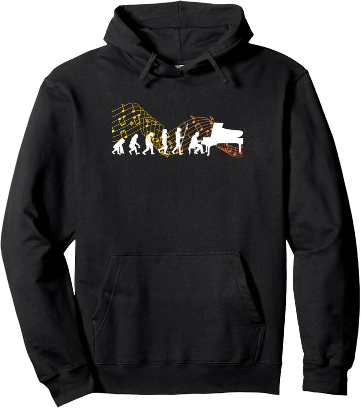 Evolution Klavierspieler Pianist | Geschenk Klavier Piano Pullover Hoodie