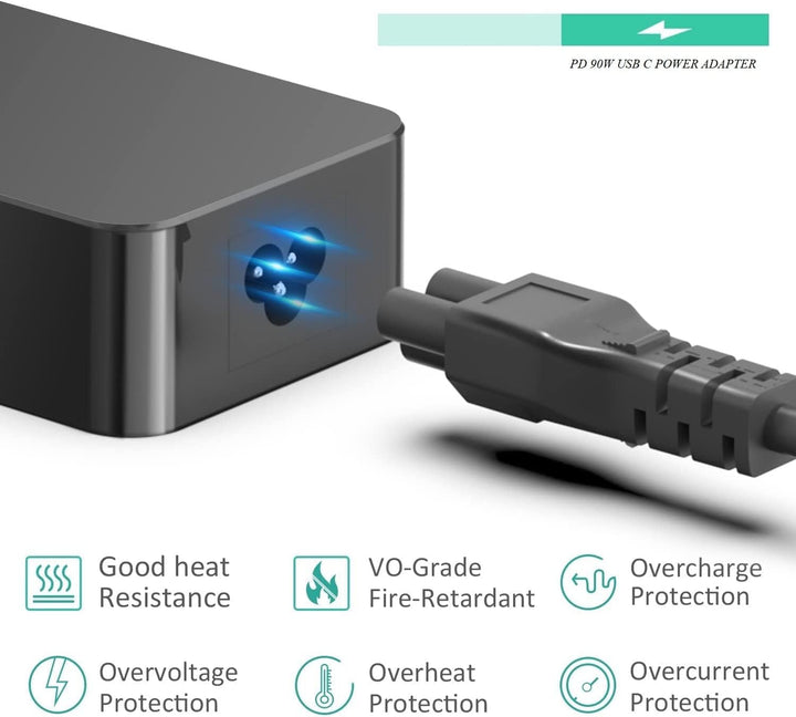 KFD USB C Netzteil 90W 87W 67W 65W 61W Laptop Ladegerät Ladekabel für MacBook Pro 16" 15" 14" 2022 2