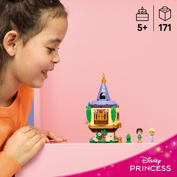 LEGO ǀ Disney Princess Rapunzels Mini-Turm - Rapunzel - Neu verföhnt -Set mit 2 Mini Puppen, Pascal-