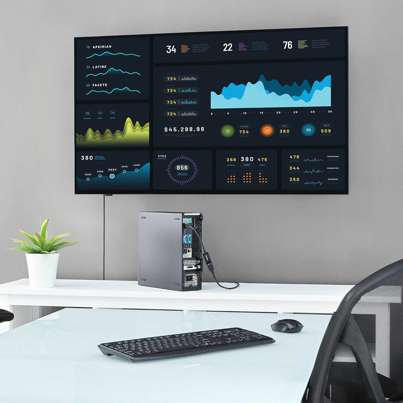 StarTech.com DisplayPort auf HDMI Adapter - 4K 30Hz Aktiver DP auf HDMI Video Konverter - DP zu HDMI