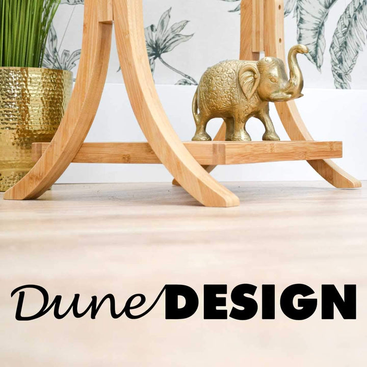 DuneDesign Nachhaltiger Bambus Handtuchständer - 40x30x102 Kleiderständer Bad Handtuchhalter Holz