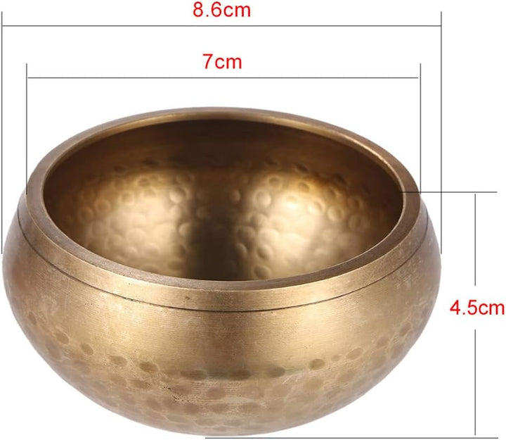 Klangschalen Tibetische Klangschale 3-Zoll Singing Bowl für Yoga Meditation Entspannung,Stress und A