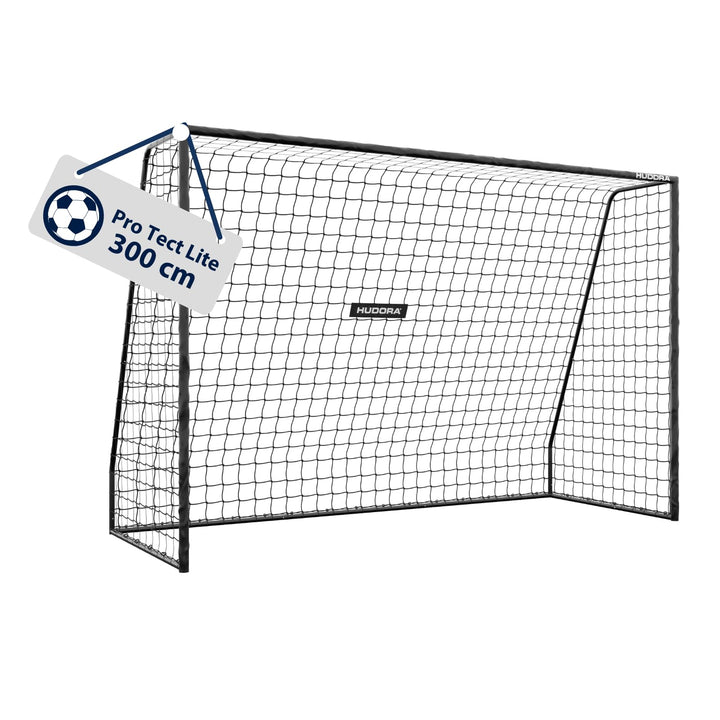 HUDORA Fussballtor Pro Tect Lite – Garten Fussballtor mit Pfosten-Polsterung für den Outdoor Einsatz