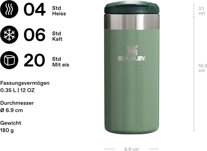 Stanley Aerolight Transit Thermobecher - Hält 4-6 Stunden Heiss - Spülmaschinenfest - Kaffeebecher T