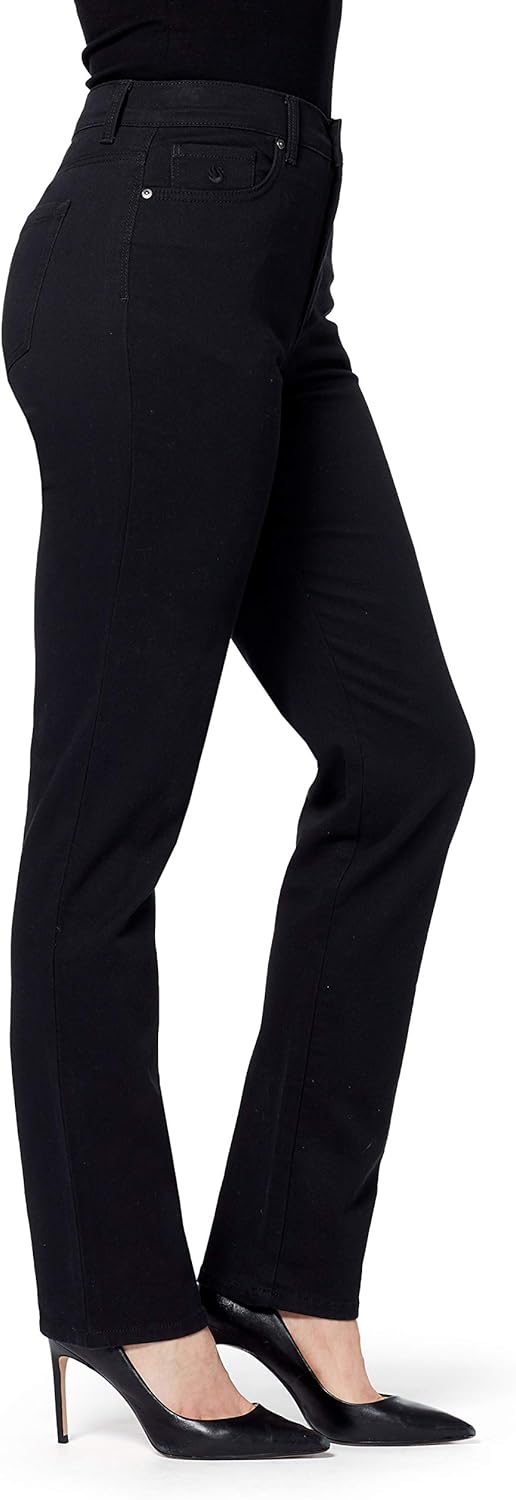 Gloria Vanderbilt Damen Amanda Classic Tapered Jeans 38 Kurz Schwarz-ds, 38 Kurz Schwarz-ds