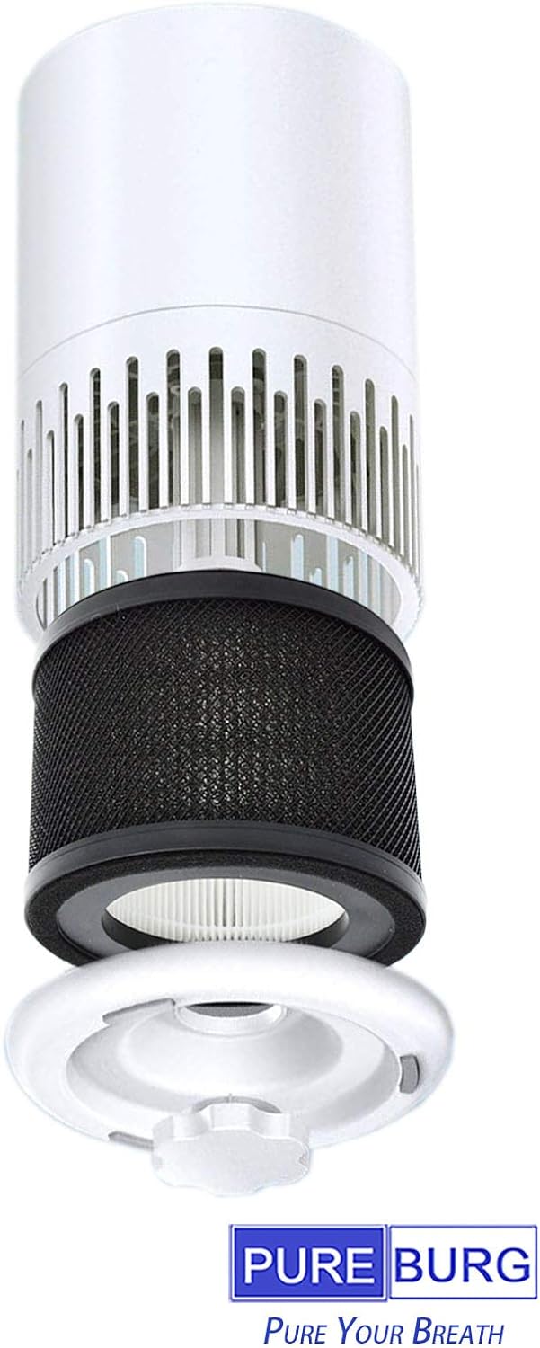 PUREBURG AP001 Ersatzfilter Kompatibel mit HERILIOS HS-AP001 & TaoTronics TT-AP001 Luftreiniger,H13